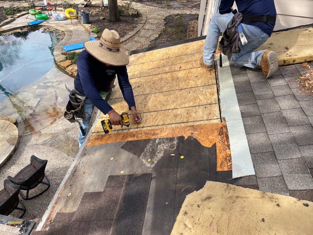 loudythewoodlandsroofrepairprocess2