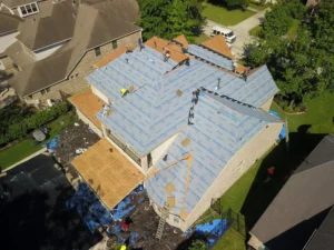 roof being replaced